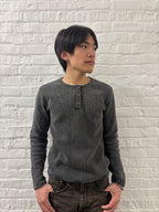 Charcoal Thermal Henley