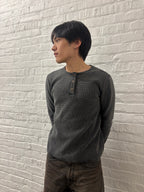 Charcoal Thermal Henley
