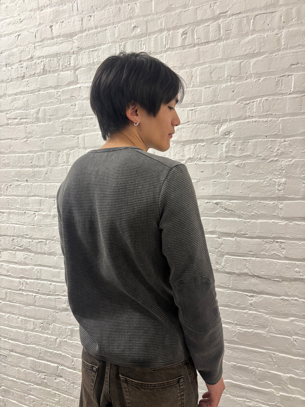 Charcoal Thermal Henley