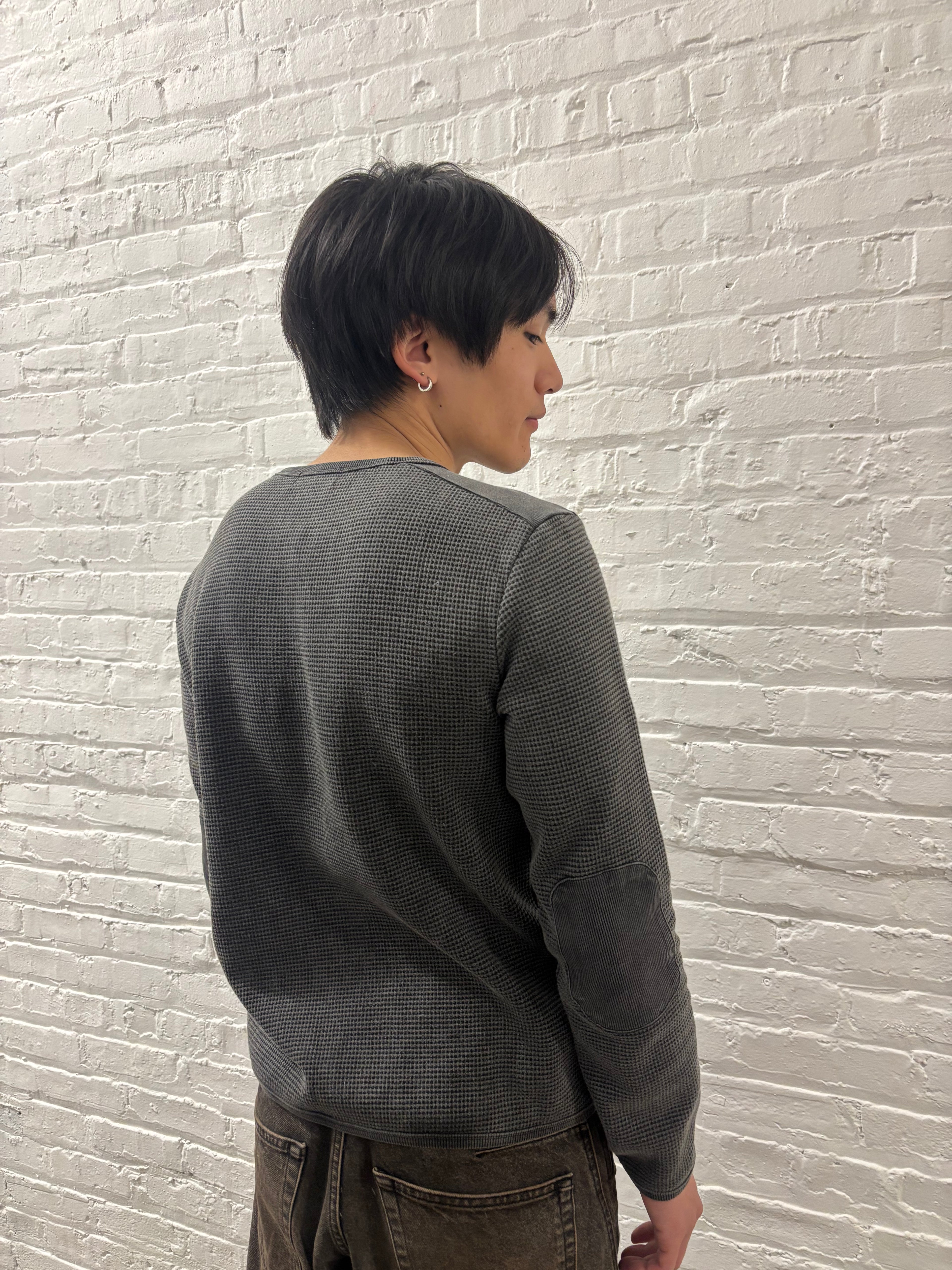 Charcoal Thermal Henley