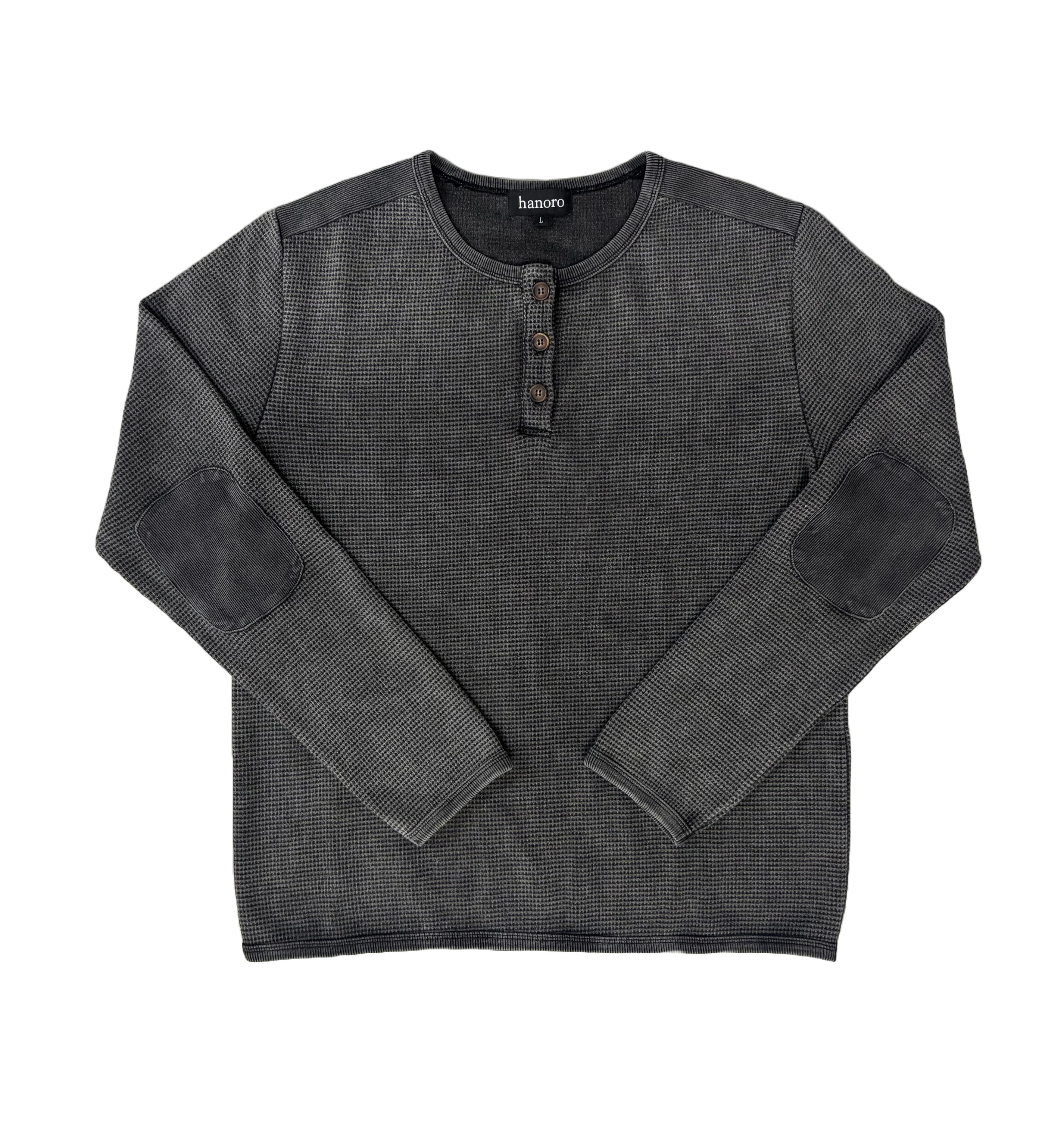 Charcoal Thermal Henley